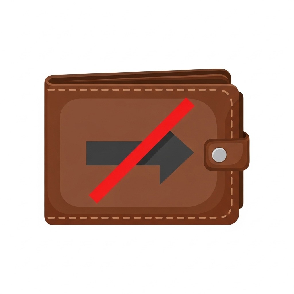 Icon symbolizing no cash winnings