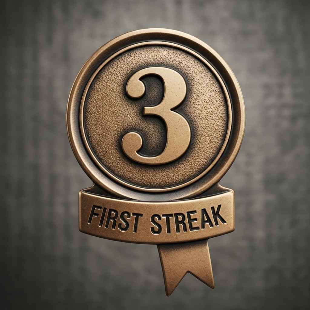 Trophy for a streak
